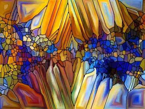 Return of Stained Glass Stock Illustration