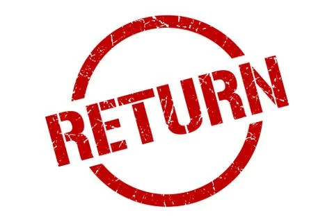 Return stamp Illustrazione stock