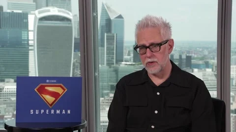The return of 'Superman', a "love letter to comics" by James Gunn, LONDON, GB -  Vídeo Stock 312675386