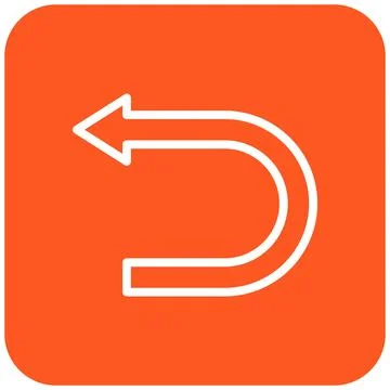 Return Vector Icon Design Illustration Stock Illustration