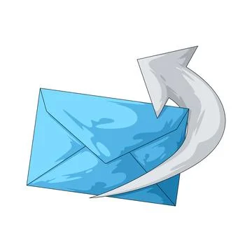 Returned letter illustration Stock Illustration