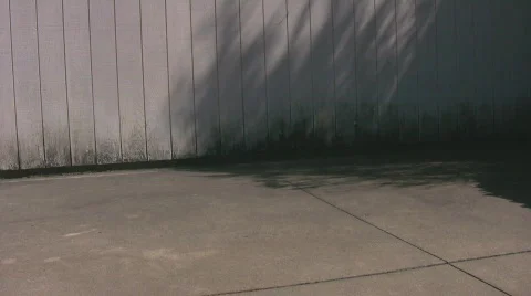 Returning lawnmower to shed Stock Footage 544893