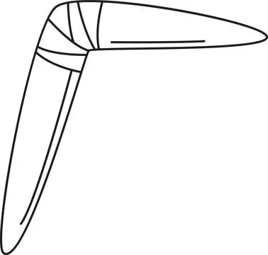 Returning Throwing Stick Иллюстрация