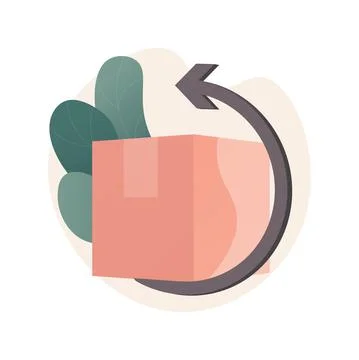 Returns and refunds abstract concept vector illustration. Stock Illustration