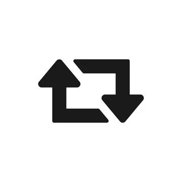 Retweet Vector Icon. Share symbol isolated on white background. Vector EPS 10 Stock-Illustration