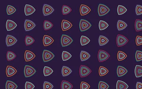 Reuleaux Rosettes Mathematical Geometric Background Stock Illustration