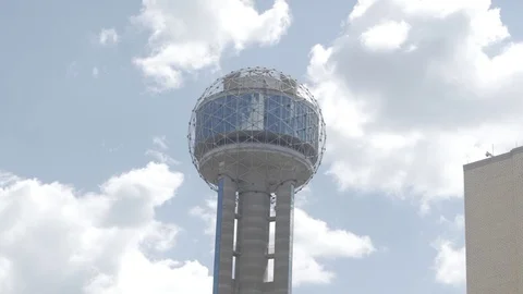 Reunion Tower Cloud tImelapse Stock Footage 80204931