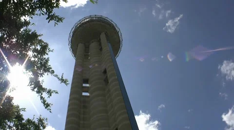 Reunion Tower Dallas Texas Video stock 1644341