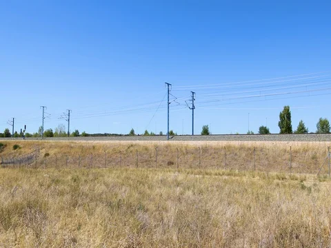 REUP trainonrailwayin Stock Footage 80410519