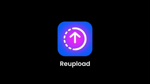 Reupload App Icon Stock Footage 334471130