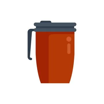 Reusable coffee cup with handle for take away coffee Illustration