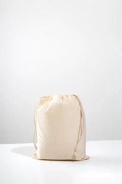 Reusable Eco bag mock up for zero waste shopping. Minimalism. Stock Photos