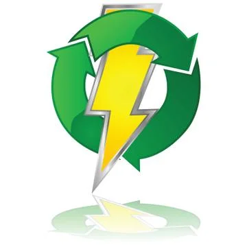 Reusable energy Stock Illustration