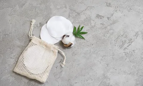 Reusable face pads Stock Photos