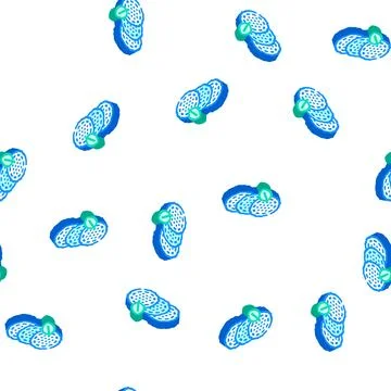 Reusable makeup remover pads isometric icon seamless pattern Stock Illustration