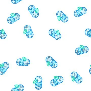 Reusable makeup remover pads vector seamless pattern イラスト素材
