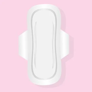 Reusable menstrual pad. Vector illustration Stock Illustration