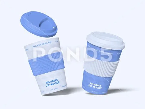 Reusable Plastic Cup Mockup PSD Template