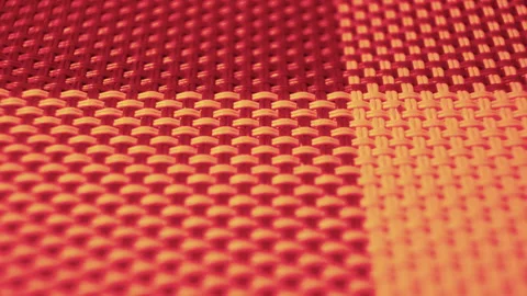 Reusable products. The basic texture of the weave of the threads in the fabric Video stock 153438050