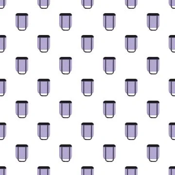 Reusable shopping tote bag pattern on white background Stock Illustration