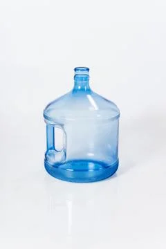 Reusable standard five-halons plastic water bottle for cooler Stock Photos