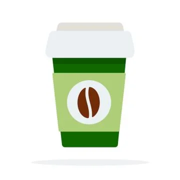 Reusable thermo mug vector icon flat isolated Stock Illustration