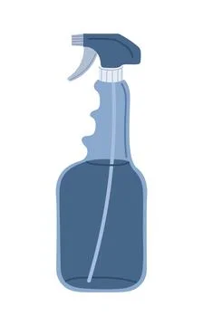 Reusable trigger spray bottle with ergonomic shape Stock Illustration