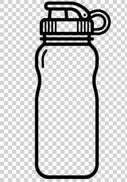 Reusable water bottle 库存插图