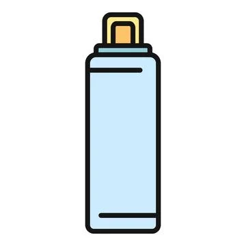 Reusable water bottle for staying hydrated and healthy Stock Illustration
