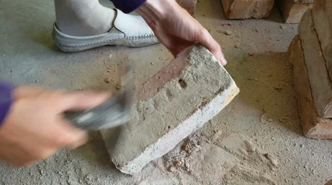 Reuse of bricks Stock Footage 67983600
