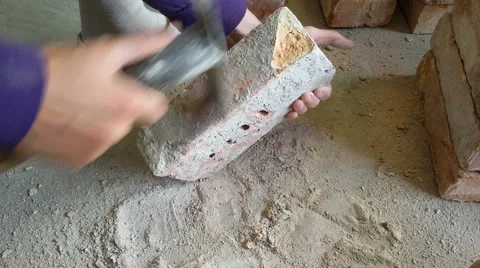 Reuse of bricks Stock Footage 67983752