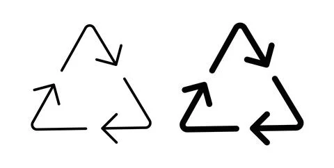 Reuse icon symbol. Flat Vector illustration Stock Illustration