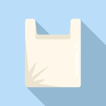 Reuse pack icon flat vector. Waste trash Stock Illustration