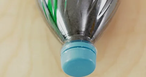 Reuse plastic bottle to seeding plant. Recycling plastic concept. Stock Footage 129731052
