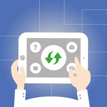 Reuse vector cartoon Stock Illustration