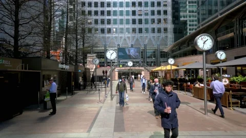 Reuters Plaza during the Second Wave of Covid 19 in London Stock Footage 153337217