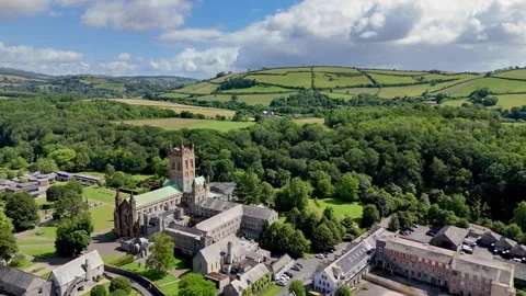 Reveal Buckfast Abbey Video stock 336719965