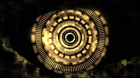 Reveal cyber surveillance animated complex 3D digital eye design within a Stock Footage 237979605