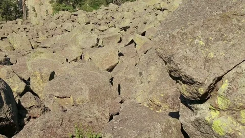 Reveal Devil's Tower Stock Footage 79549157