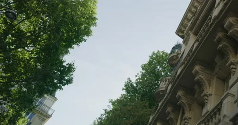 Reveal of Eifel Tower in Paris Stock Footage 211802941