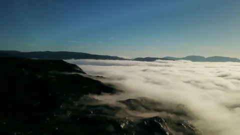 Reveal of epic cloudscape Stock Footage 99539734