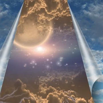 Reveal the eternity Stock-Illustration