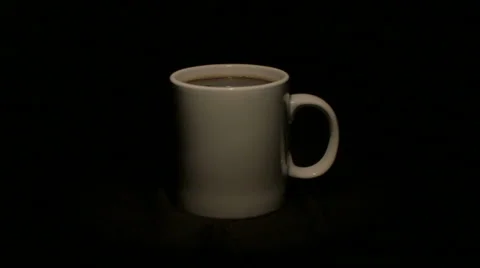Reveal a full cup of coffee Stock Footage 61724398