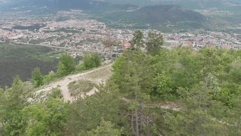 Reveal the mountain Stock Footage 119005175