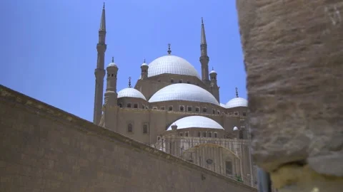 Reveal Shot Inside The Citadel In Cairo, Egypt Stock Footage 157988158