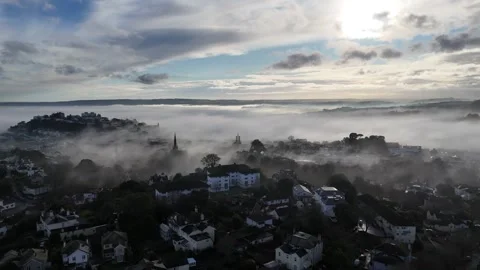 Reveal Torquay Low Cloud Stock Footage 327146062