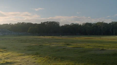 Revealing Chichen Itza pyramid at sunrise Stock Footage 330554665