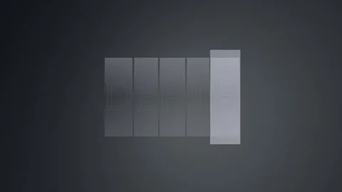 Revealing "DEPTH" in a dynamic, modern typography sequence Stock Footage 325769801