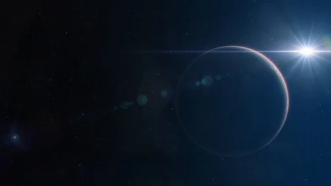 Revealing a Distant Alien World Exoplanet Stock Footage 118062192