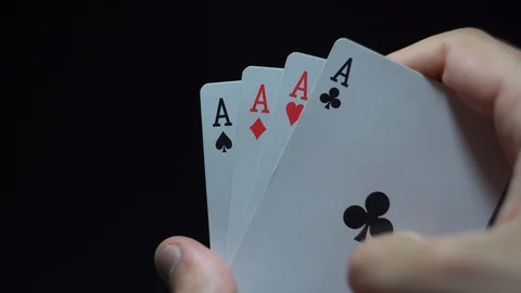 Revealing Four Aces Stock Footage 91293852